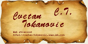 Cvetan Tokanović vizit kartica